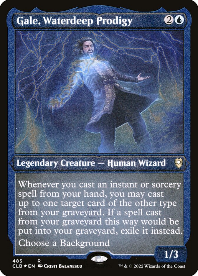 Gale- Waterdeep Prodigy (Etched Foil)