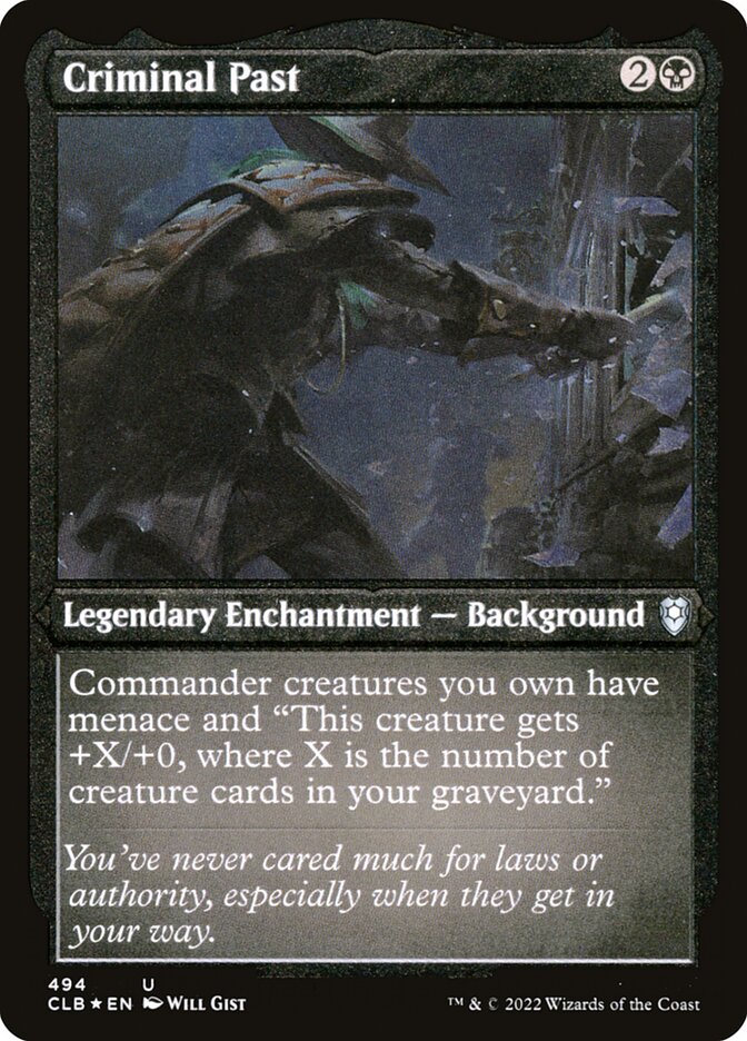 Criminal Past (Etched Foil)
