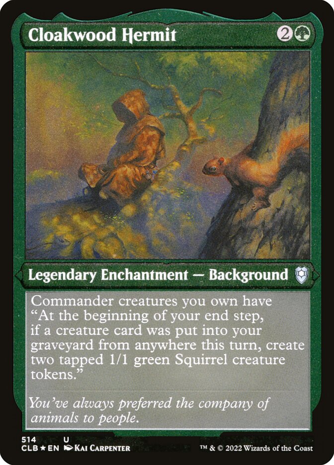 Cloakwood Hermit (Etched Foil)