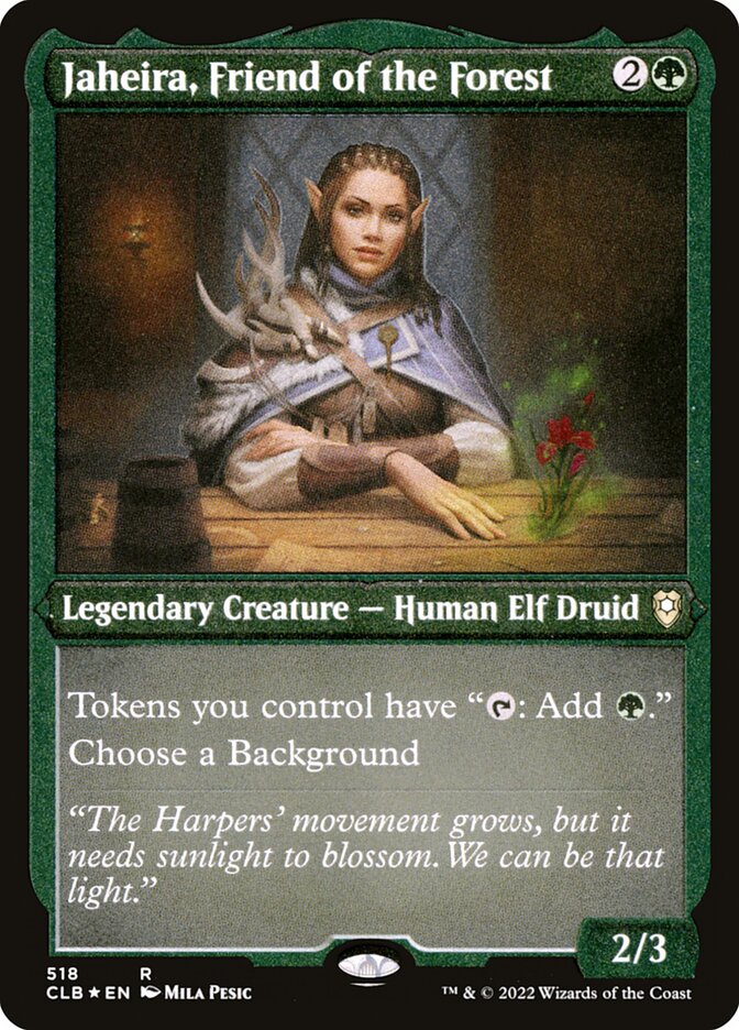 Jaheira- Friend of the Forest (Etched Foil)