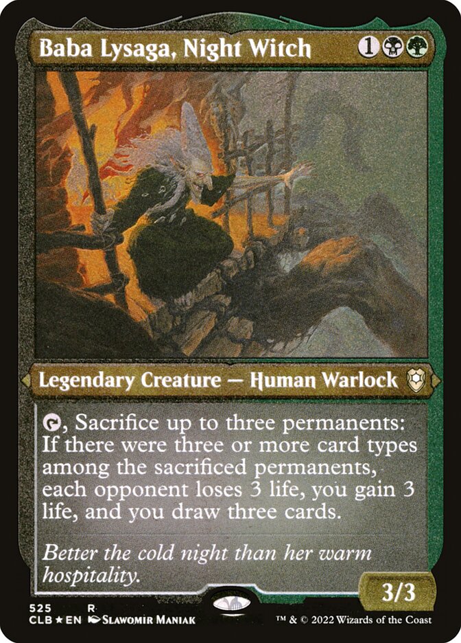 Baba Lysaga- Night Witch (Etched Foil)