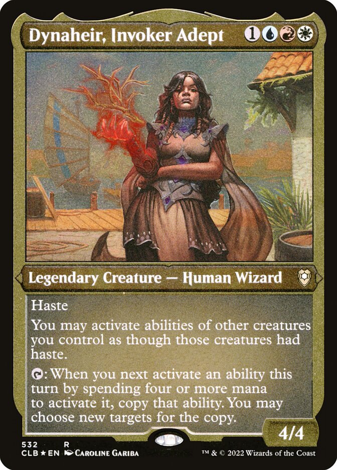 Dynaheir- Invoker Adept (Etched Foil)