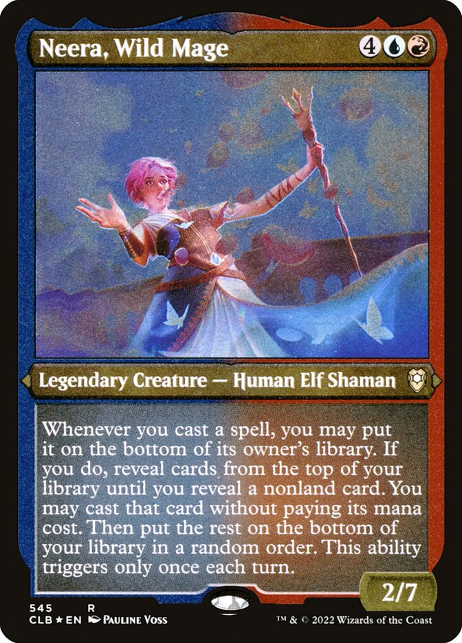 Neera- Wild Mage (Etched Foil)