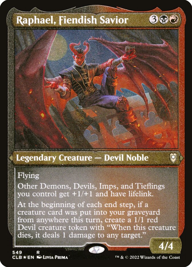 Raphael- Fiendish Savior (Etched Foil)