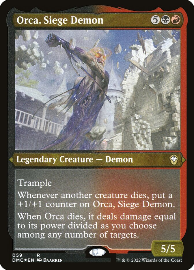Orca- Siege Demon (Foil Etched)