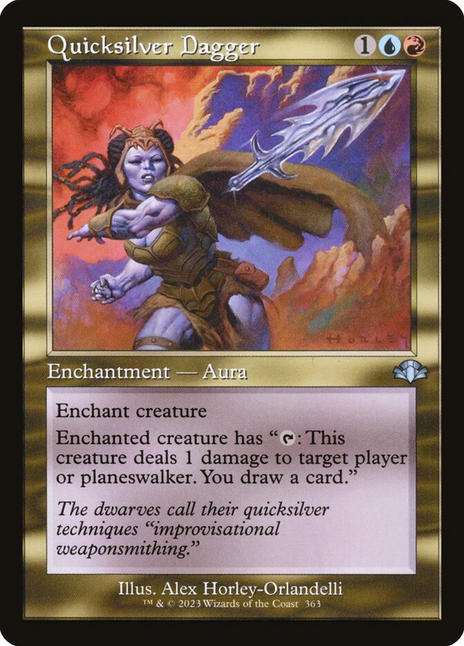 Quicksilver Dagger (Retro Frame)