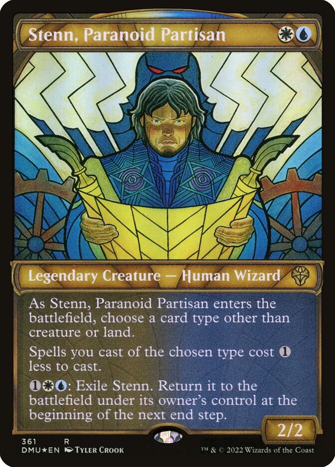 Stenn- Paranoid Partisan (Textured Foil)