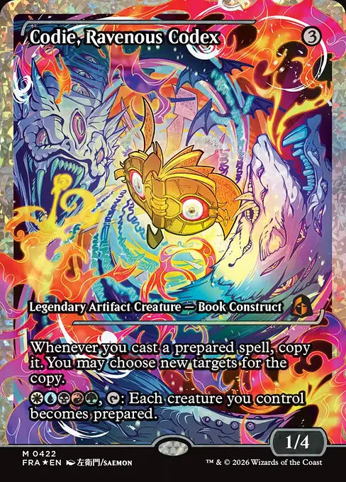 Codie, Ravenous Codex (Showcase) (Fracture Foil) (422)