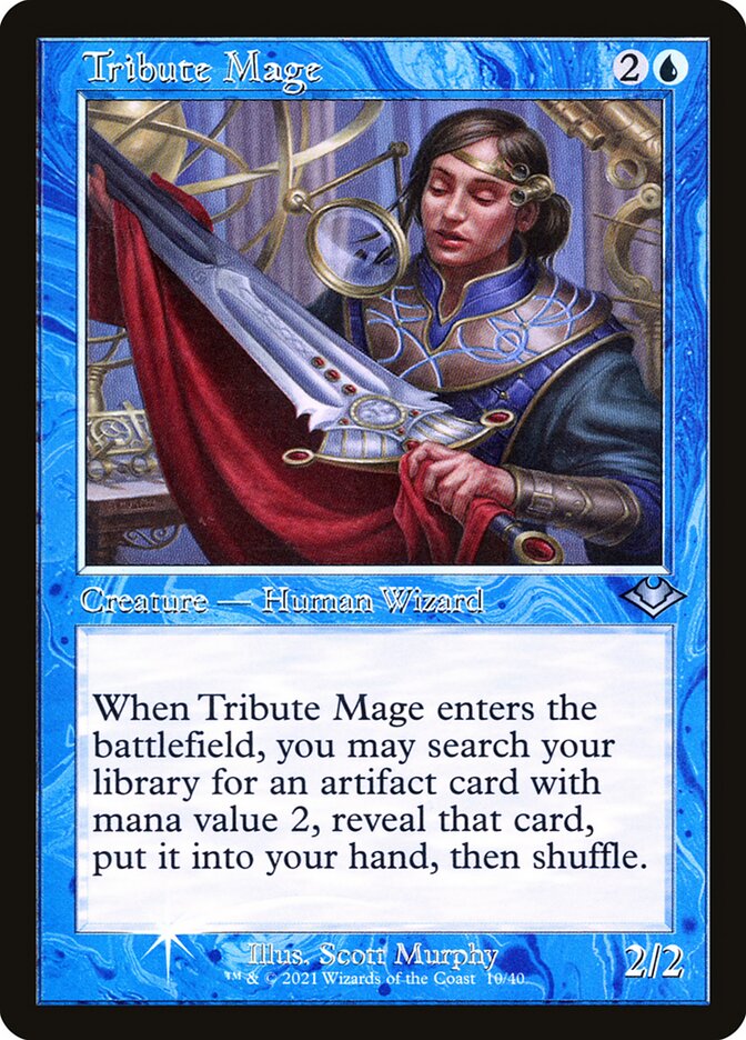 Tribute Mage (Retro Frame) (Foil Etched)