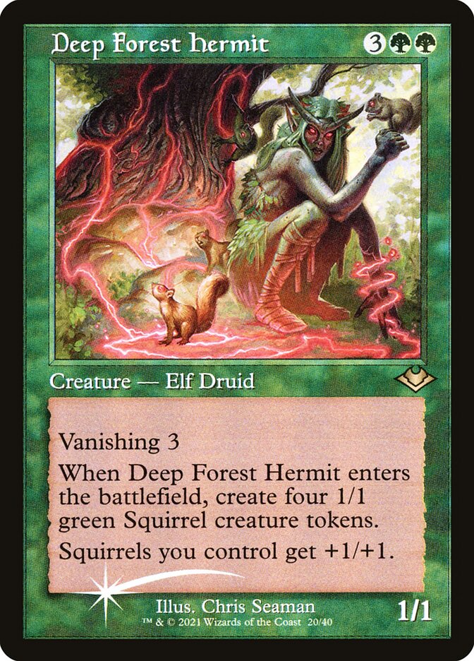 Deep Forest Hermit (Retro Frame) (Foil Etched)
