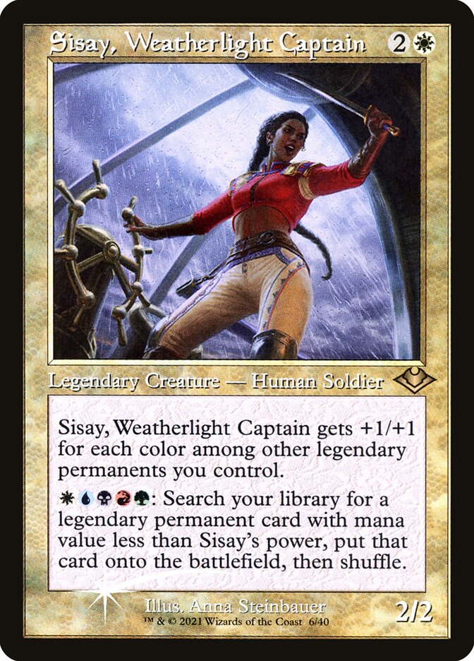 Sisay- Weatherlight Captain (Retro Frame)