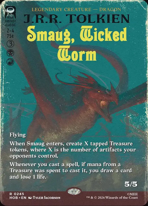 Smaug, Wicked Worm (Borderless)