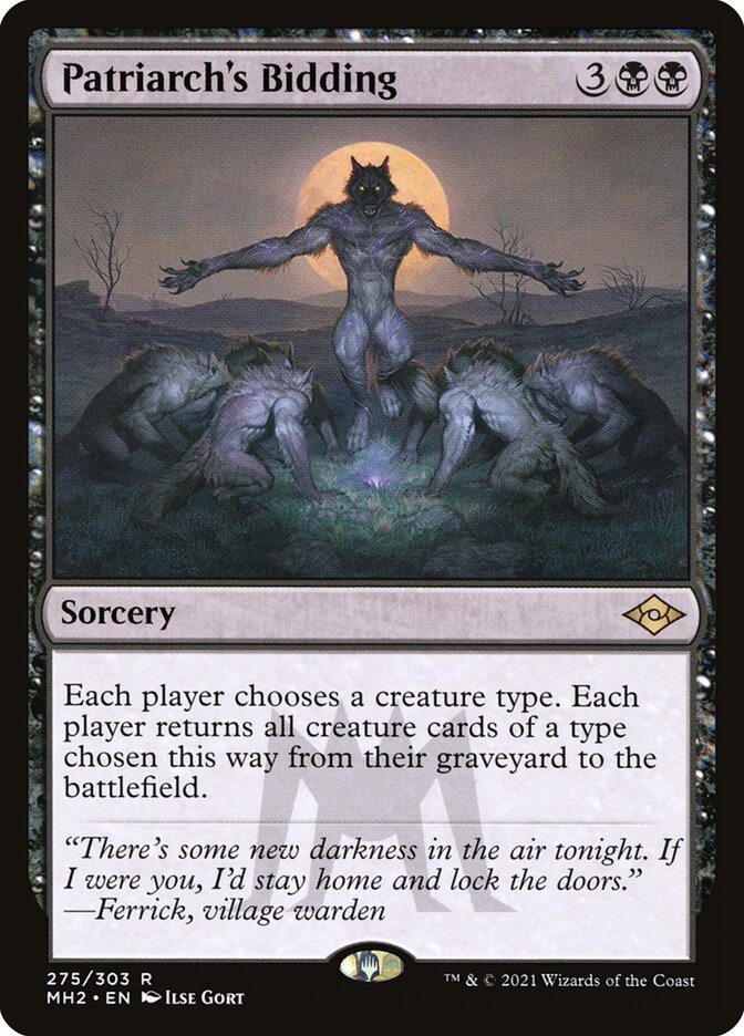 Patriarch's Bidding (Foil Etched)