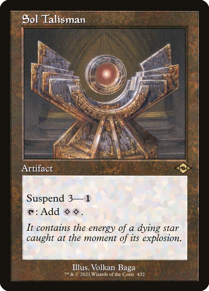 Sol Talisman (Retro Frame) (Foil Etched)