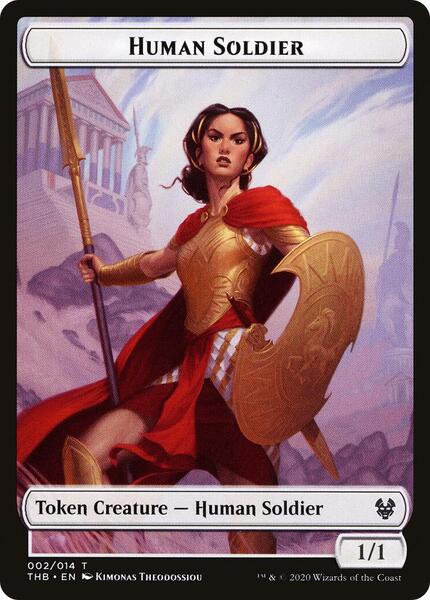 Human Soldier - Nightmare Double-sided Token