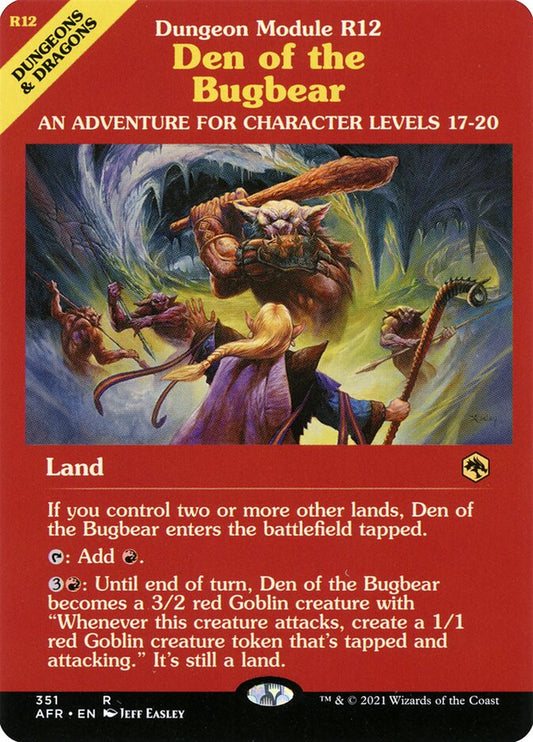 Den of the Bugbear (Dungeon Module)
