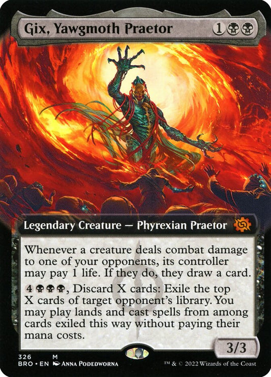 Gix- Yawgmoth Praetor (Extended Art)