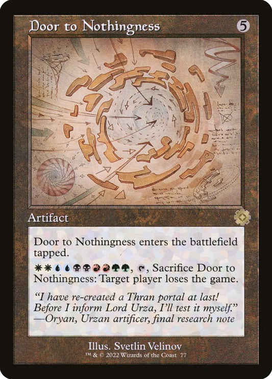 Door to Nothingness (Schematic)