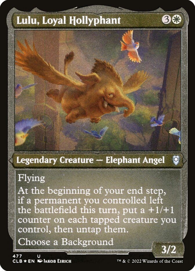 Lulu- Loyal Hollyphant (Etched Foil)