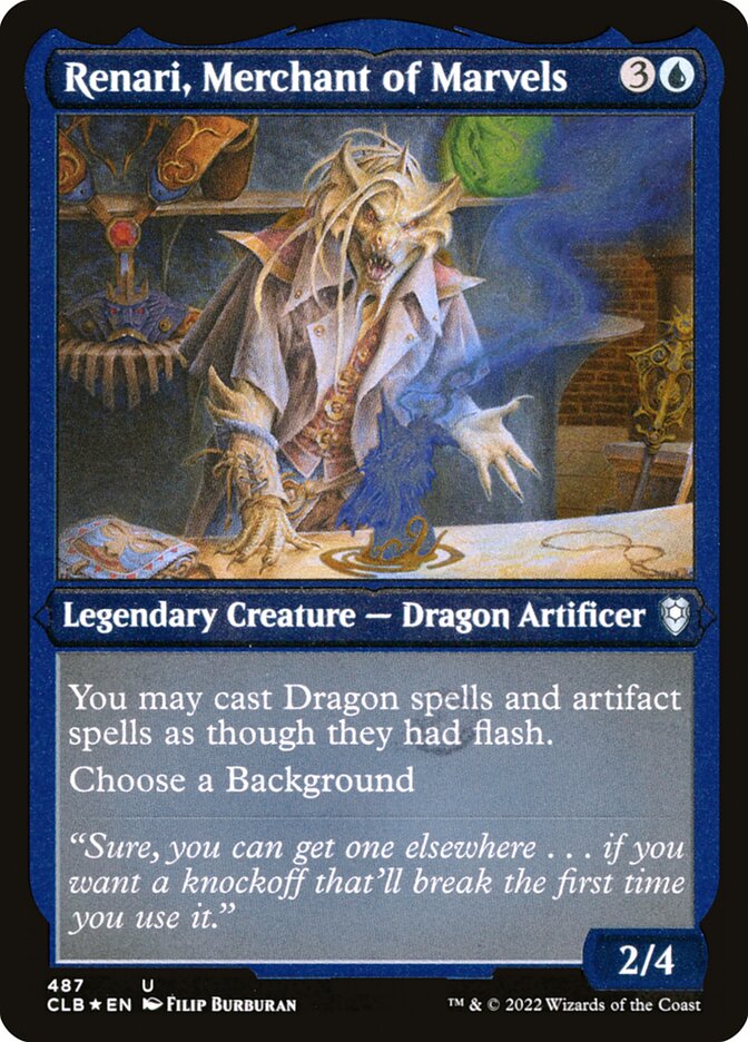 Renari- Merchant of Marvels (Etched Foil)