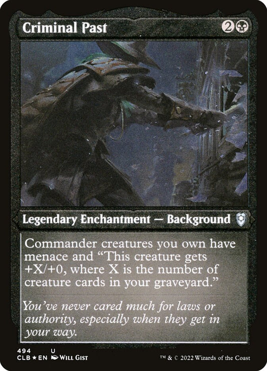 Criminal Past (Etched Foil)