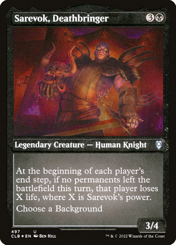 Sarevok- Deathbringer (Etched Foil)