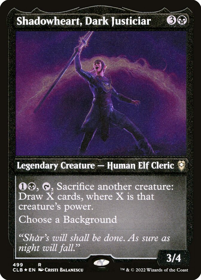 Shadowheart- Dark Justiciar (Etched Foil)