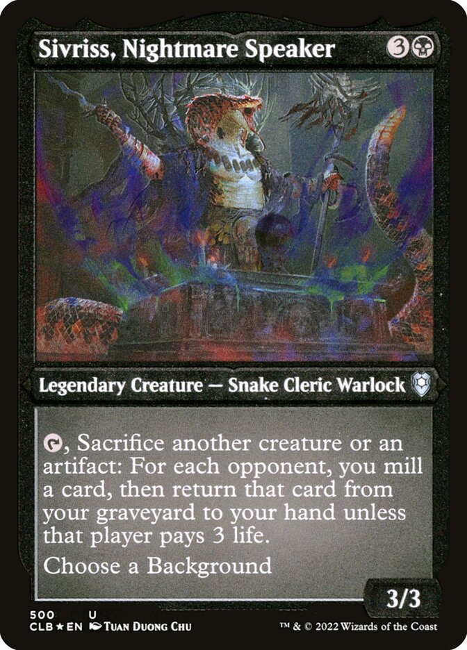 Sivriss- Nightmare Speaker (Etched Foil)