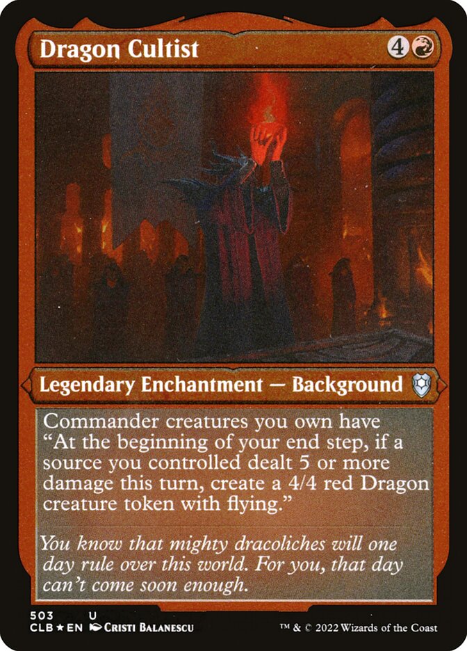 Dragon Cultist (Etched Foil)