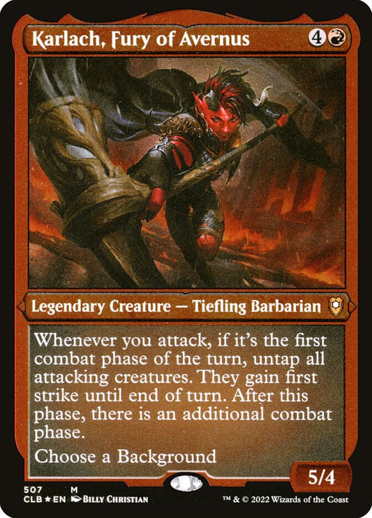 Karlach- Fury of Avernus (Etched Foil)