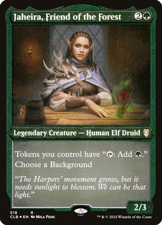 Jaheira- Friend of the Forest (Etched Foil)