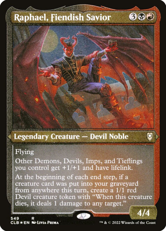 Raphael- Fiendish Savior (Etched Foil)
