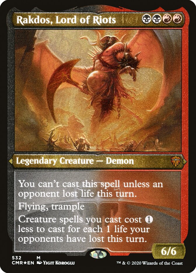 Rakdos- Lord of Riots (Foil Etched)