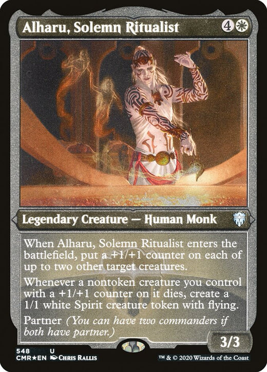 Alharu- Solemn Ritualist (Foil Etched)