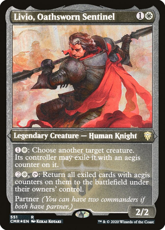 Livio- Oathsworn Sentinel (Foil Etched)