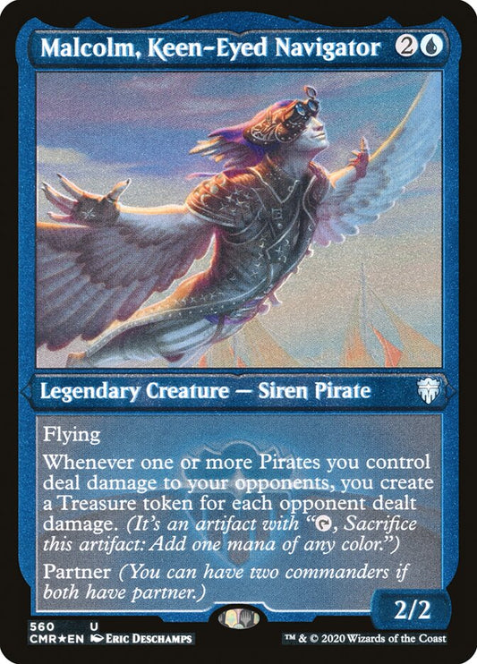 Malcolm- Keen-Eyed Navigator (Foil Etched)