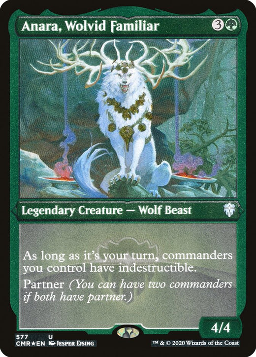 Anara- Wolvid Familiar (Foil Etched)