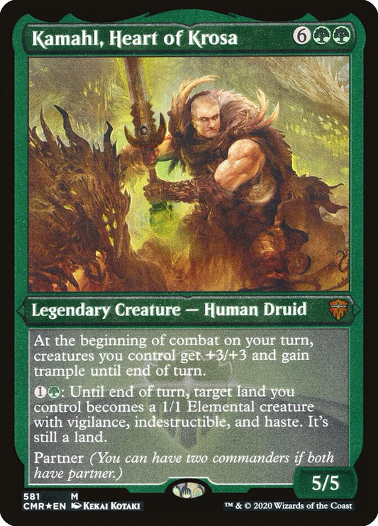 Kamahl- Heart of Krosa (Foil Etched)