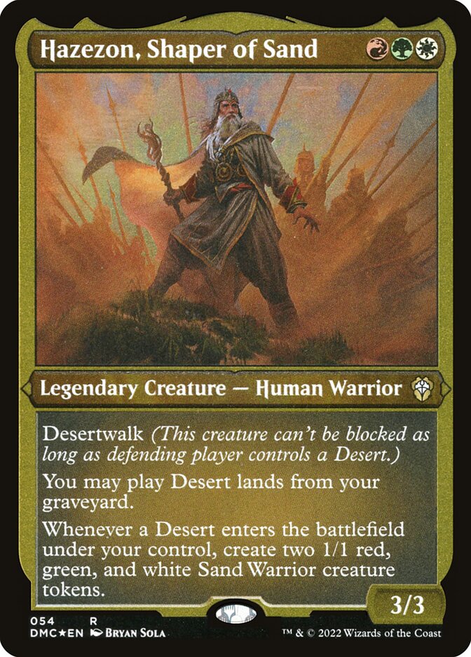 Hazezon- Shaper of Sand (Foil Etched)