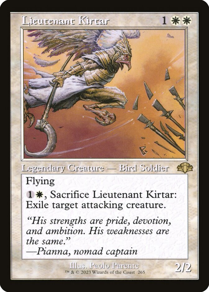 Lieutenant Kirtar (Retro Frame)