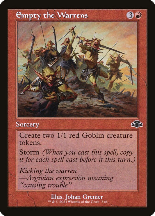 Empty the Warrens (Retro Frame)