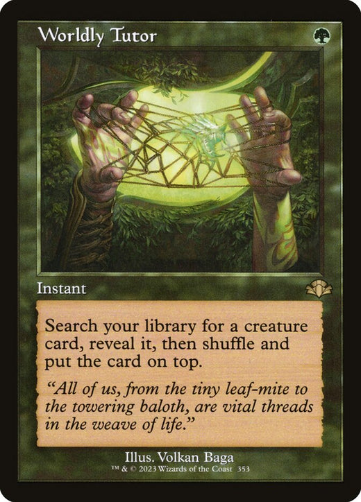 Worldly Tutor (Retro Frame)