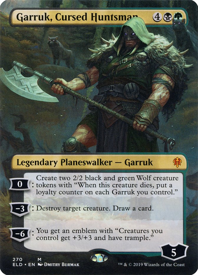 Garruk- Cursed Huntsman (Borderless)