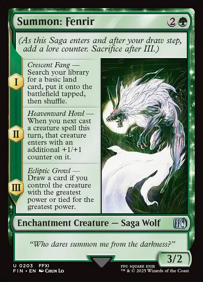 Summon: Fenrir 