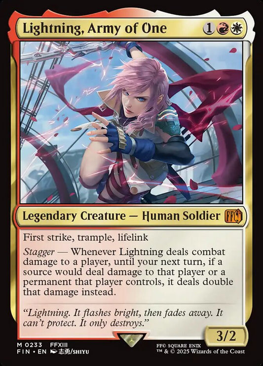 Lightning, Army of One 