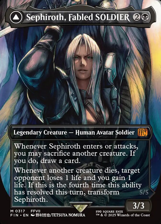 Sephiroth, Fabled SOLDIER (0317) (Borderless) 