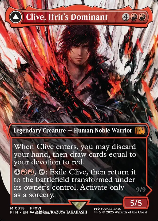 Clive, Ifrit's Dominant (0318) (Borderless) 