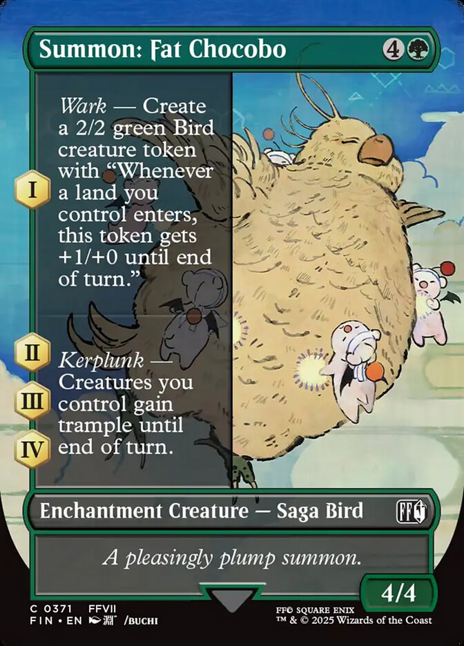 Summon: Fat Chocobo (Borderless) 