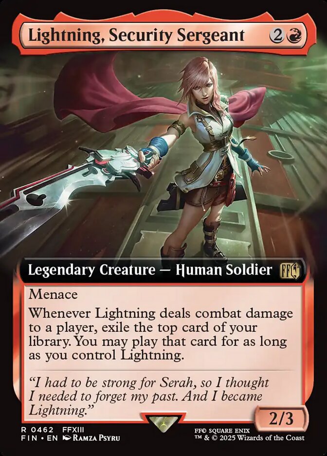 Lightning, Security Sergeant (Extended Art) 