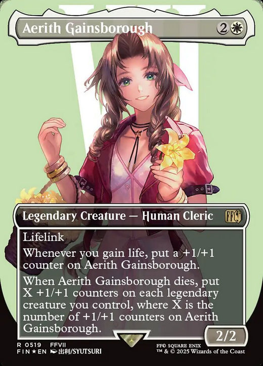 Aerith Gainsborough (Borderless) (Surge Foil) 